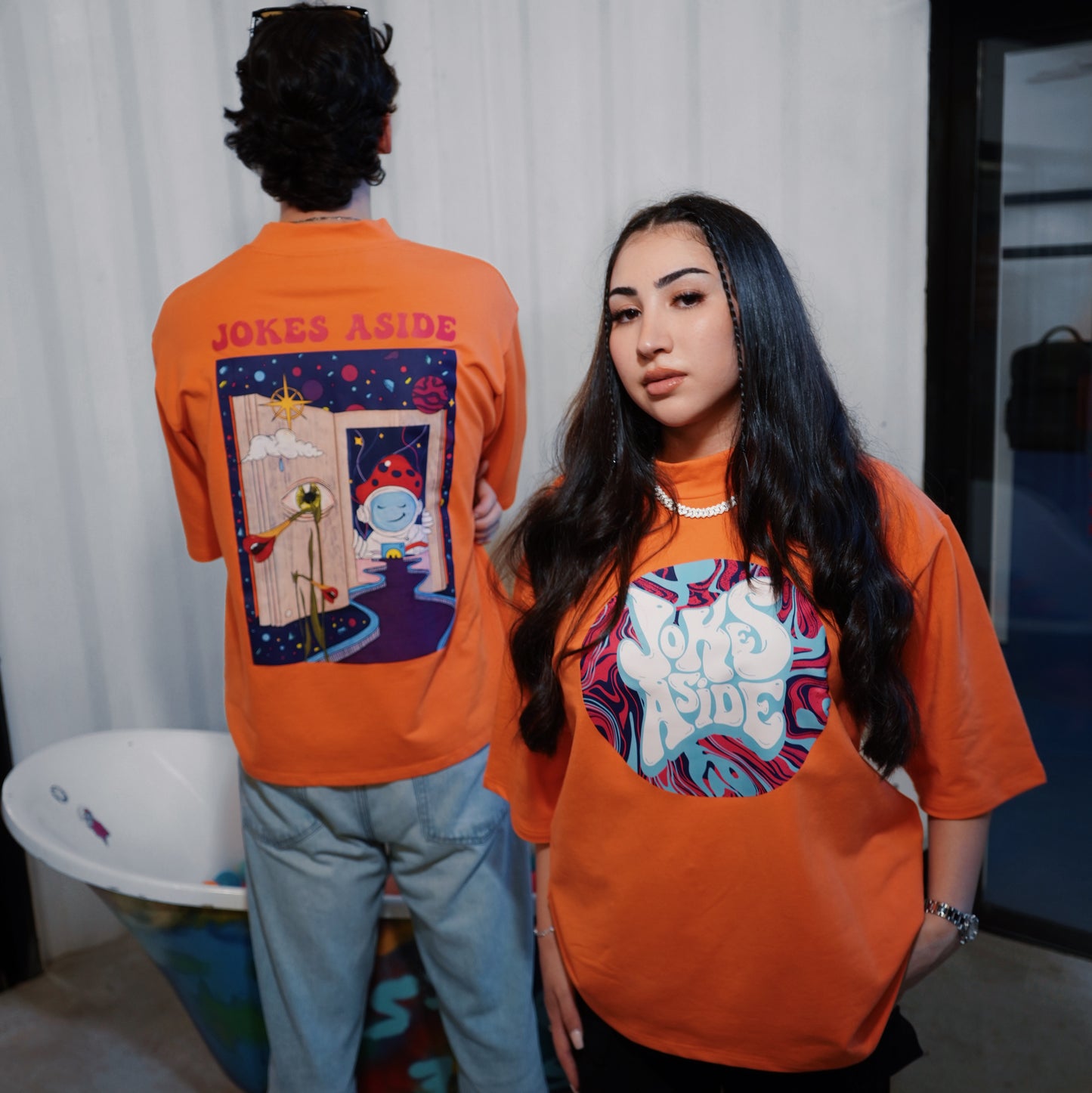 "A" Student T-shirt in Orange