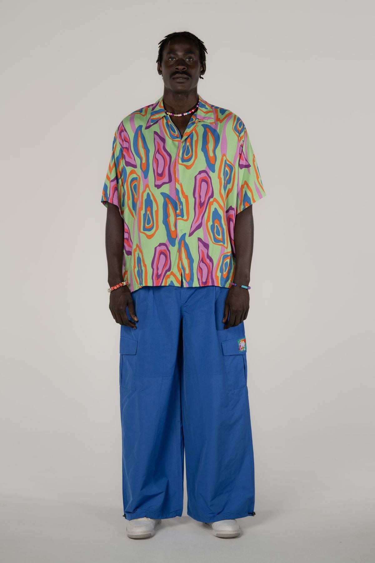 Baggy Cargo Pants in Blue