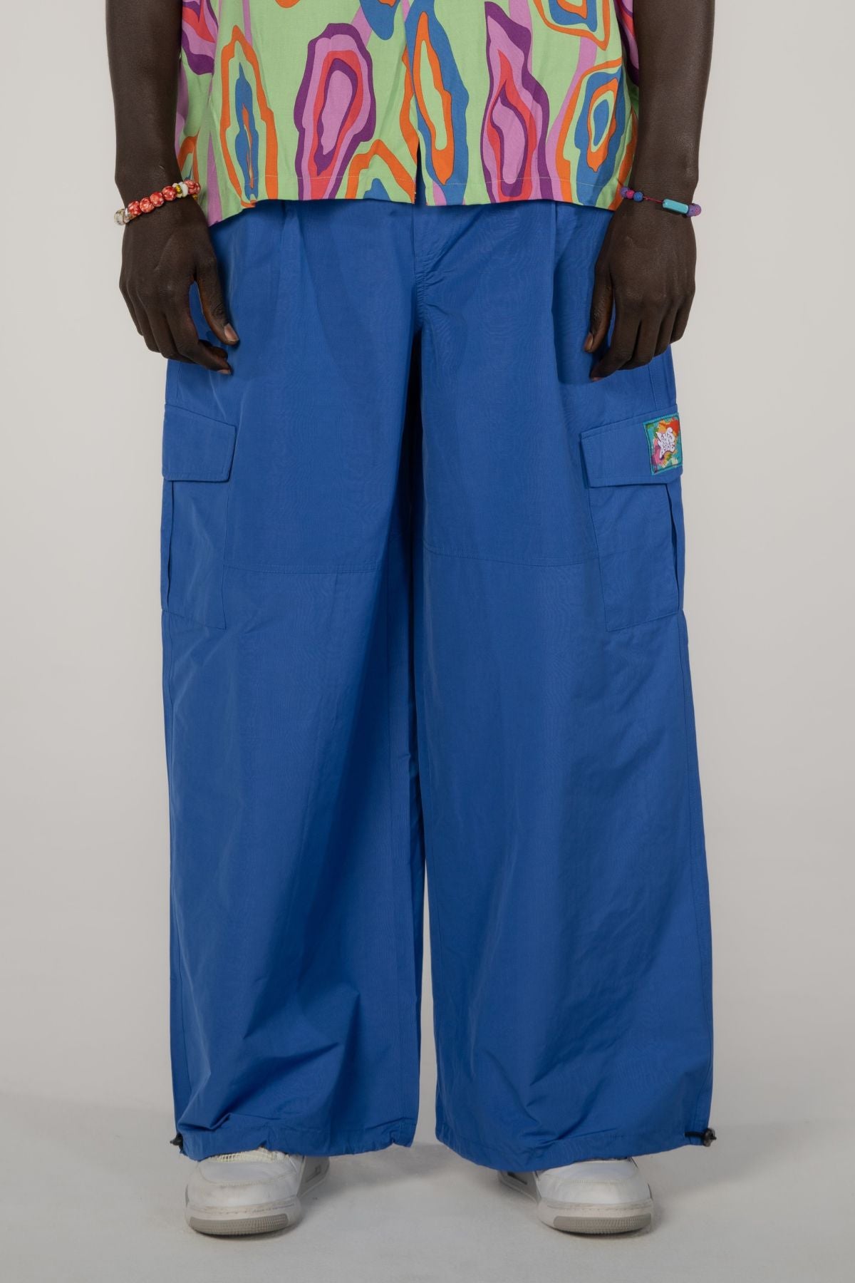 Baggy Cargo Pants in Blue