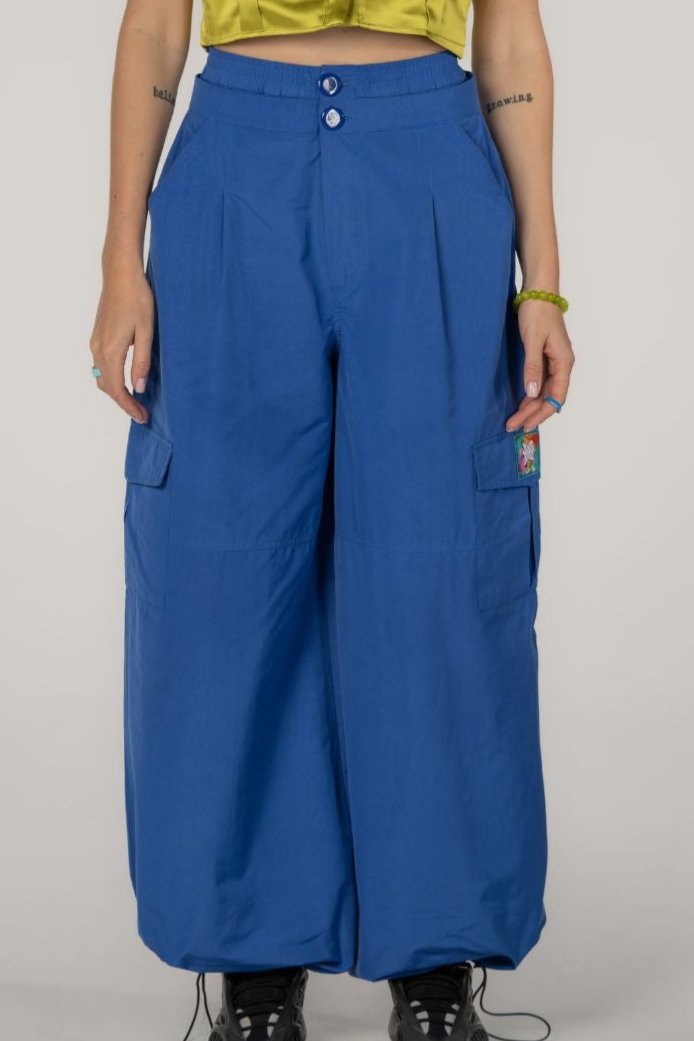 Baggy Cargo Pants in Blue