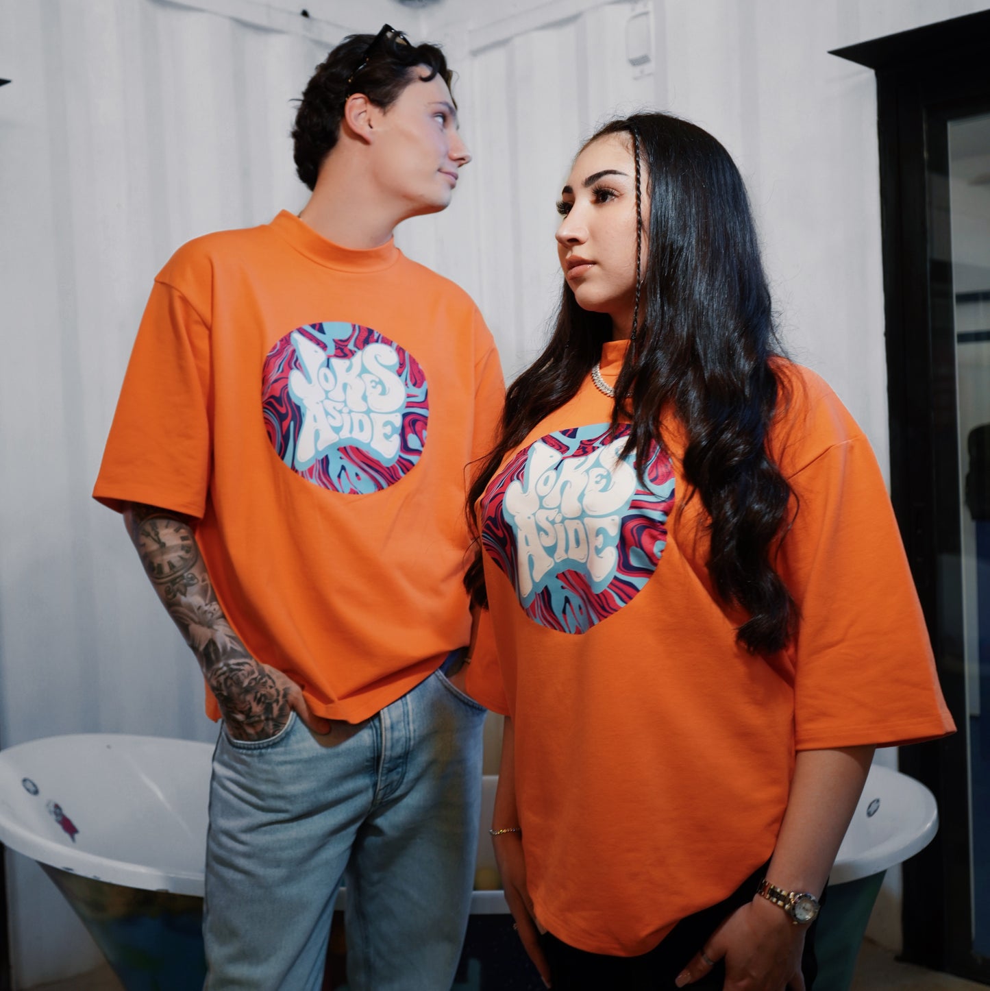 "A" Student T-shirt in Orange