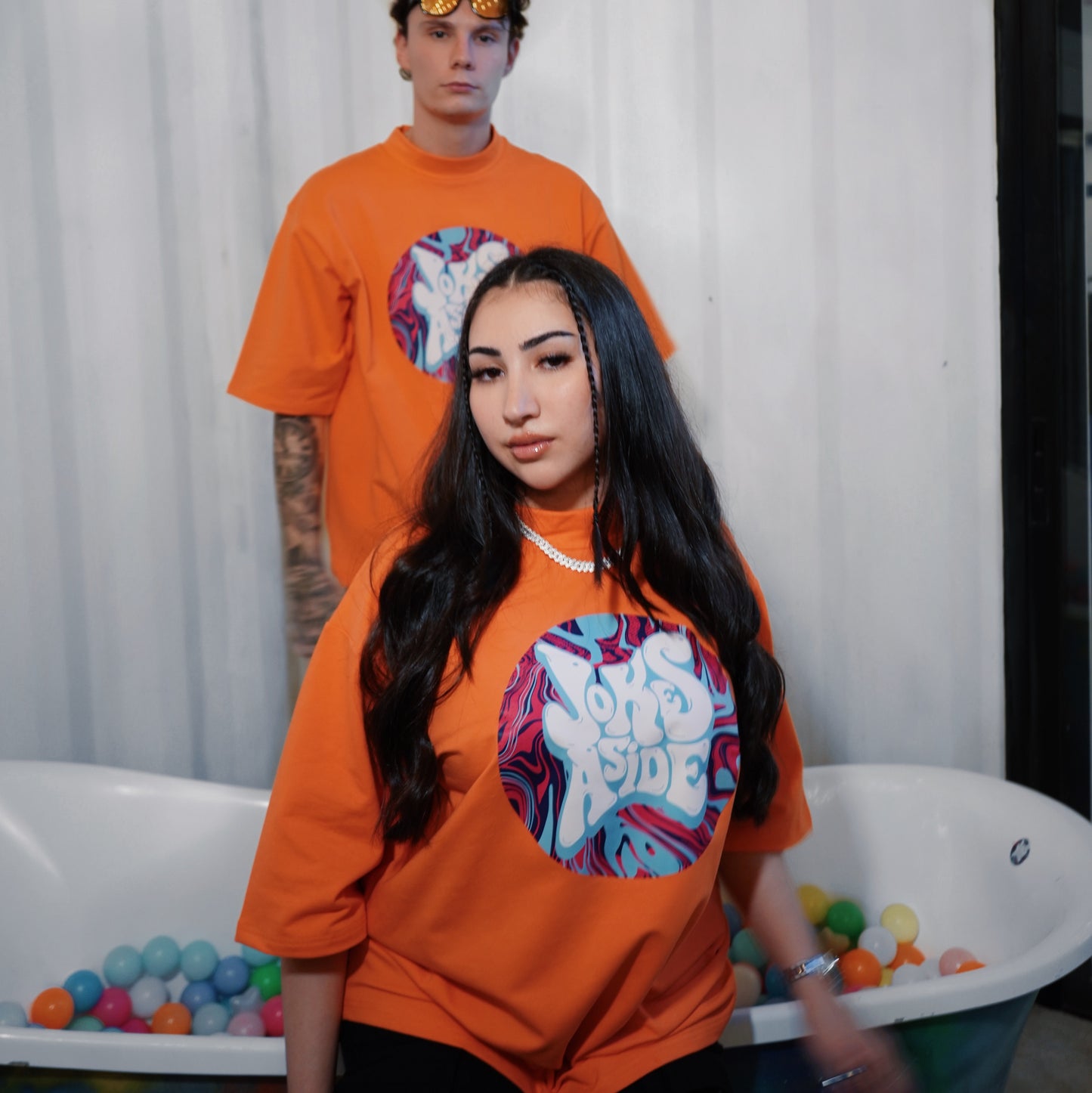 "A" Student T-shirt in Orange