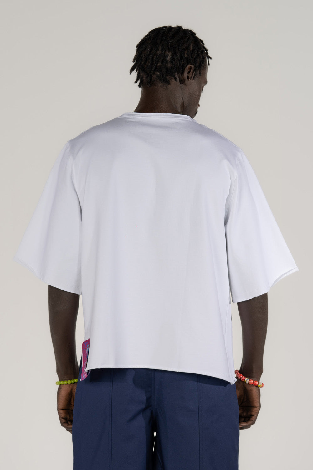 Asymmetrical Tee in White