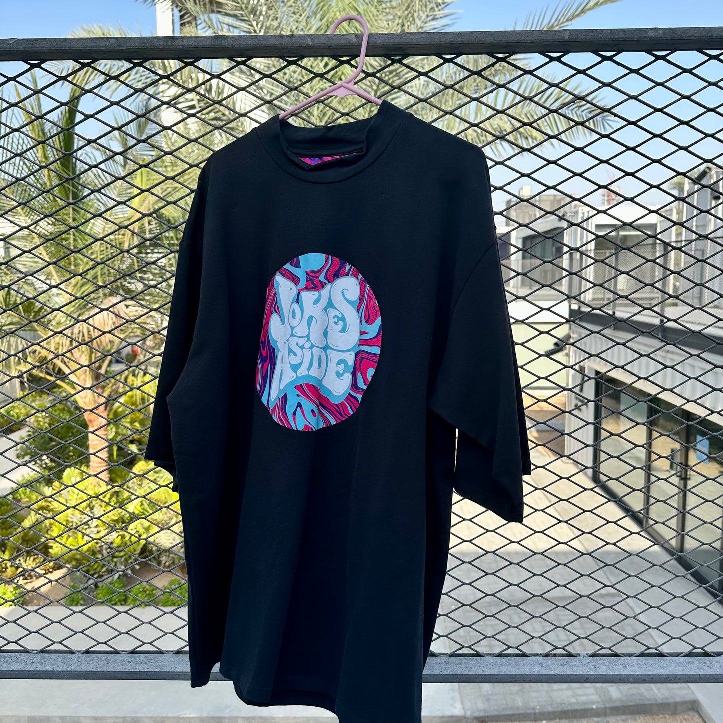 "A" Student T-shirt in BLACK