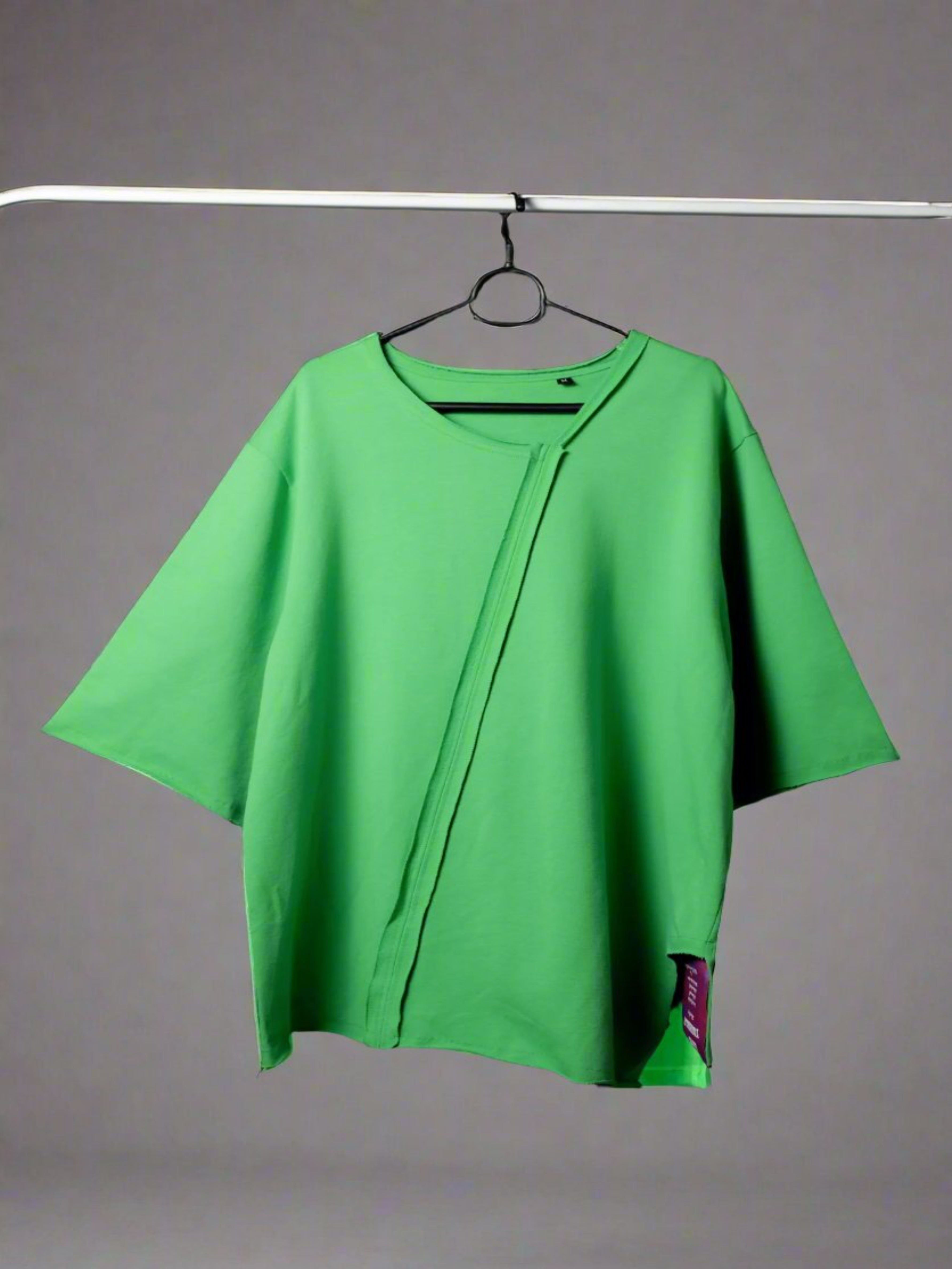 Asymmetrical Tee in Green