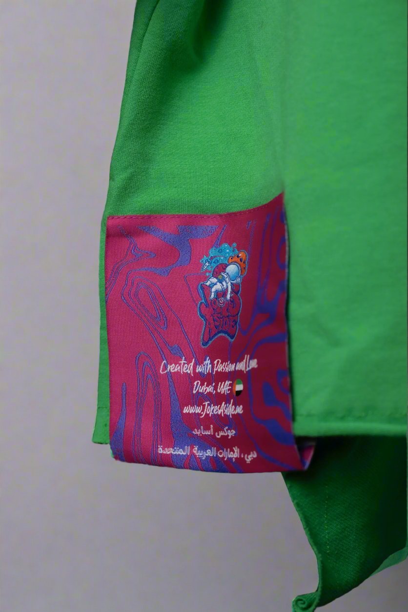 Asymmetrical Tee in Green