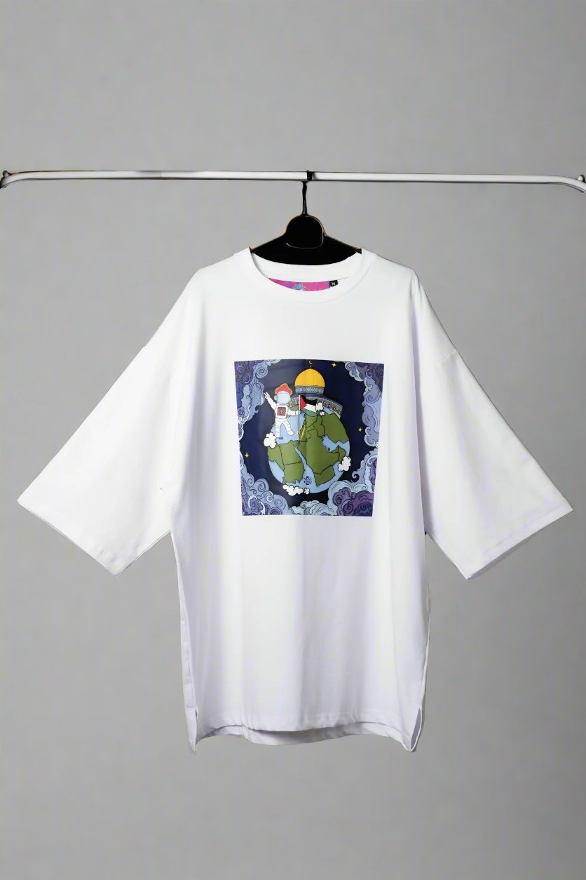 Palestine Tee in White