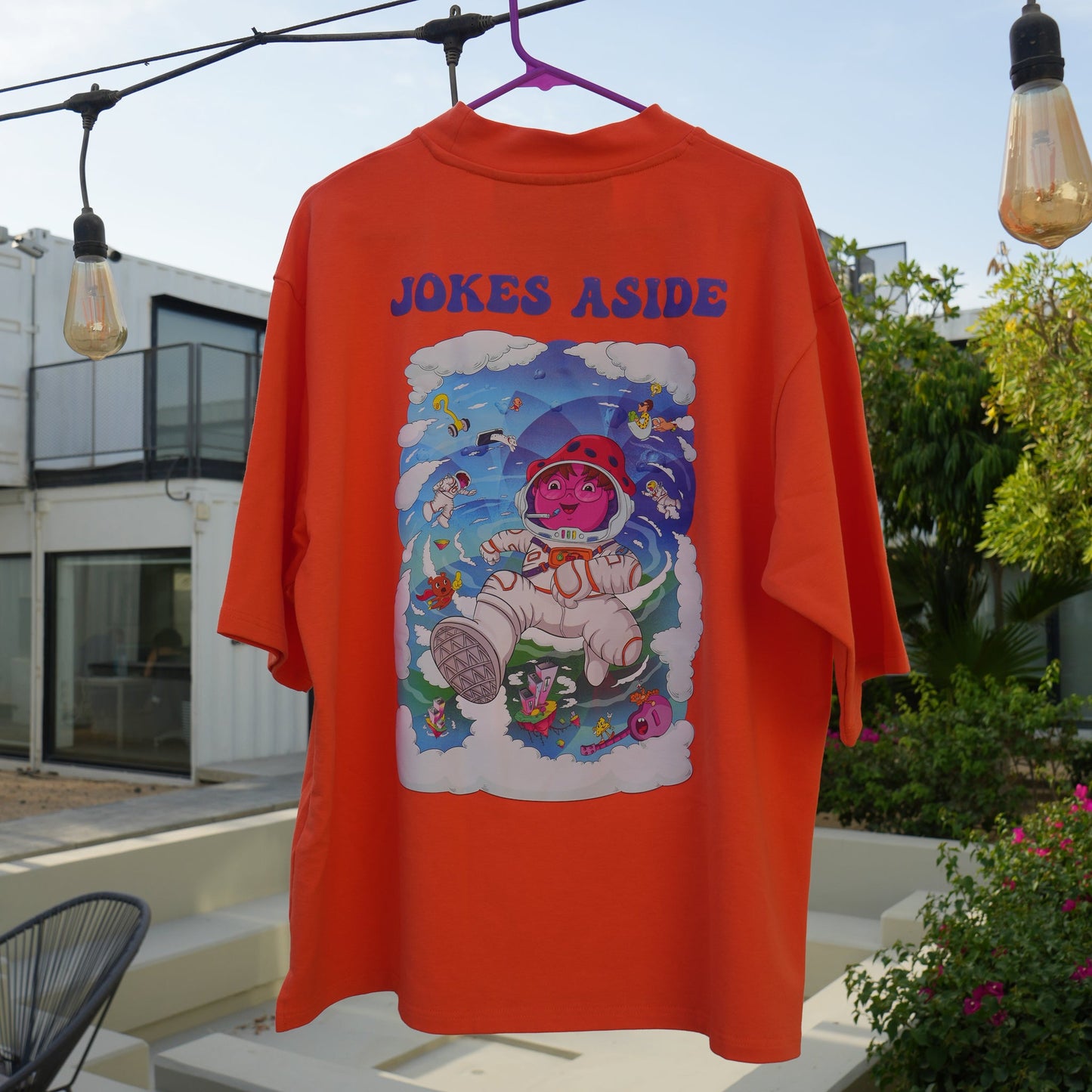 Travel T-shirt in ORANGE