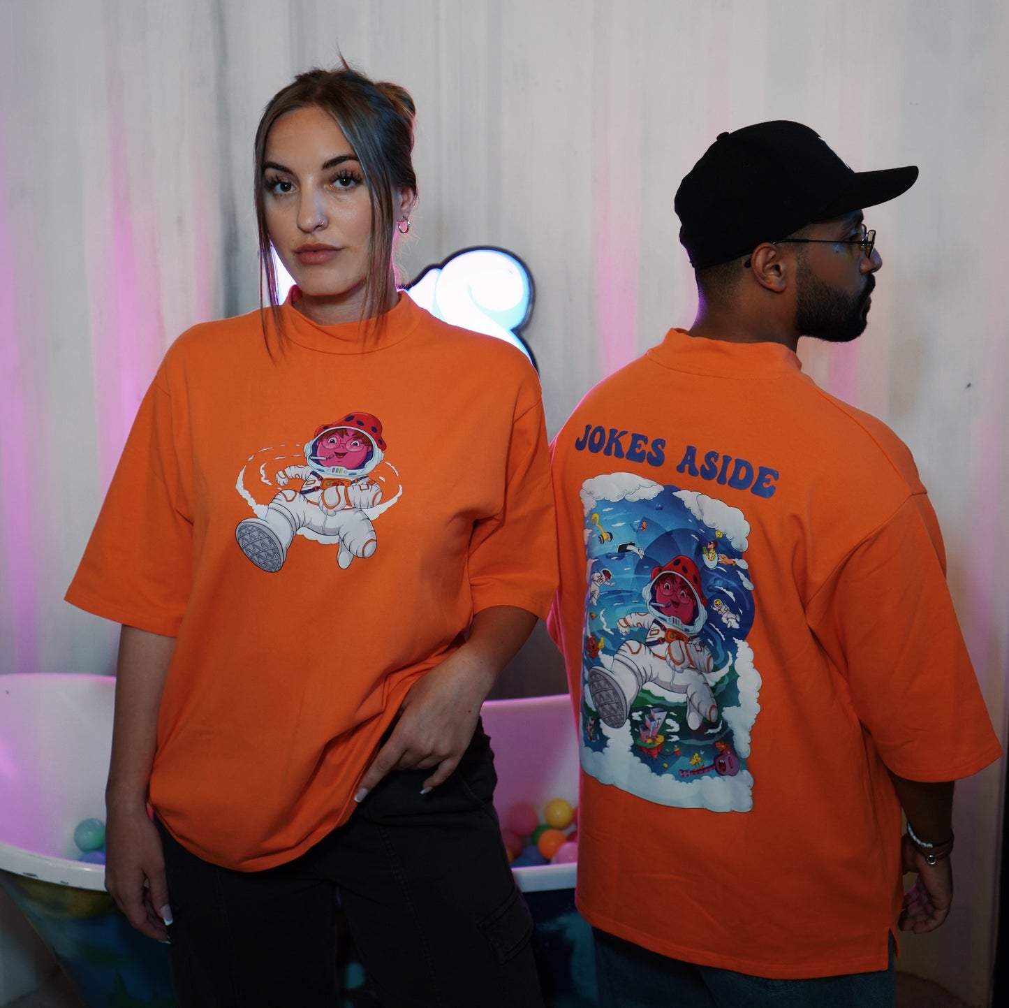 Travel T-shirt in ORANGE