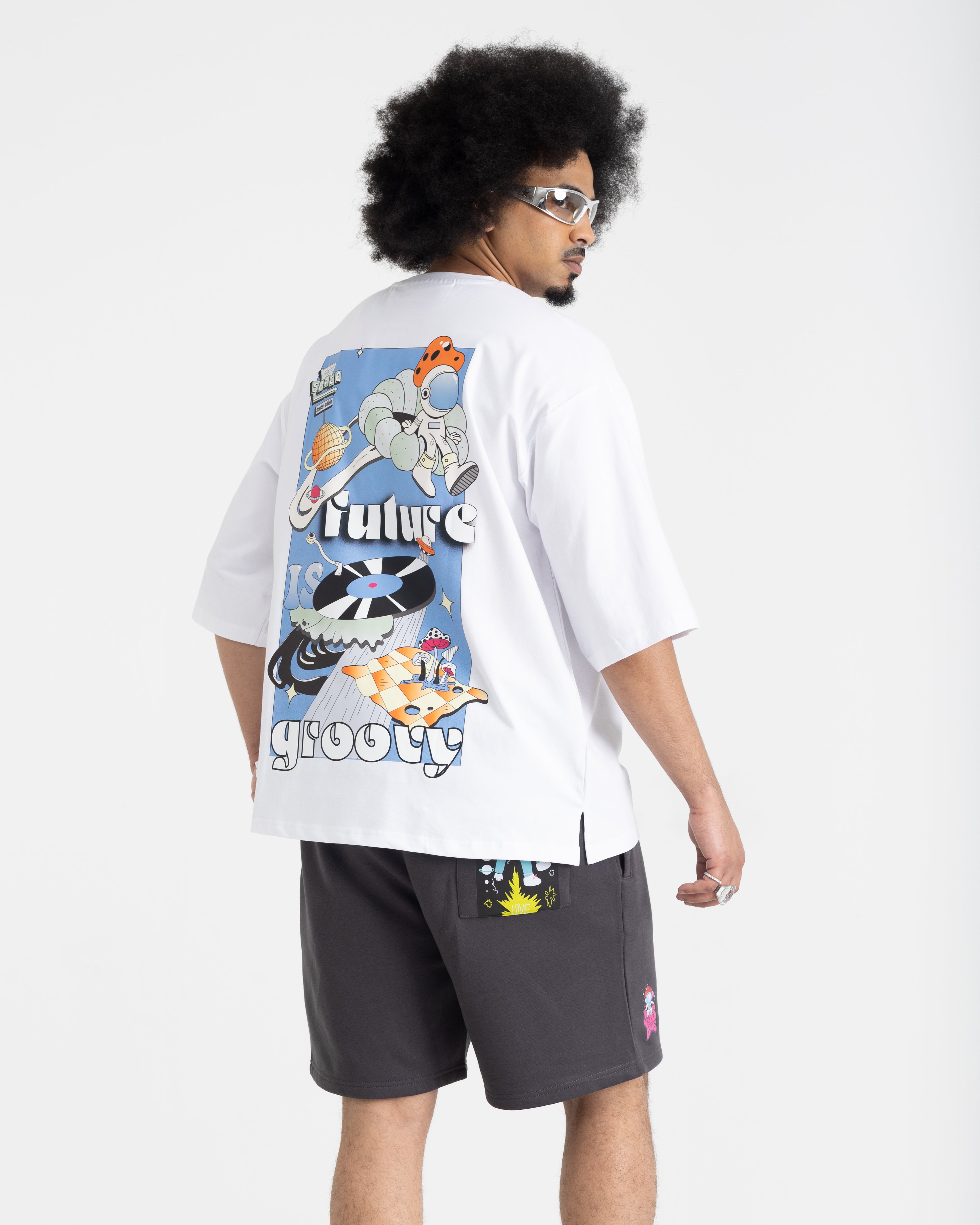 Cosmic Groove T-shirt (White)