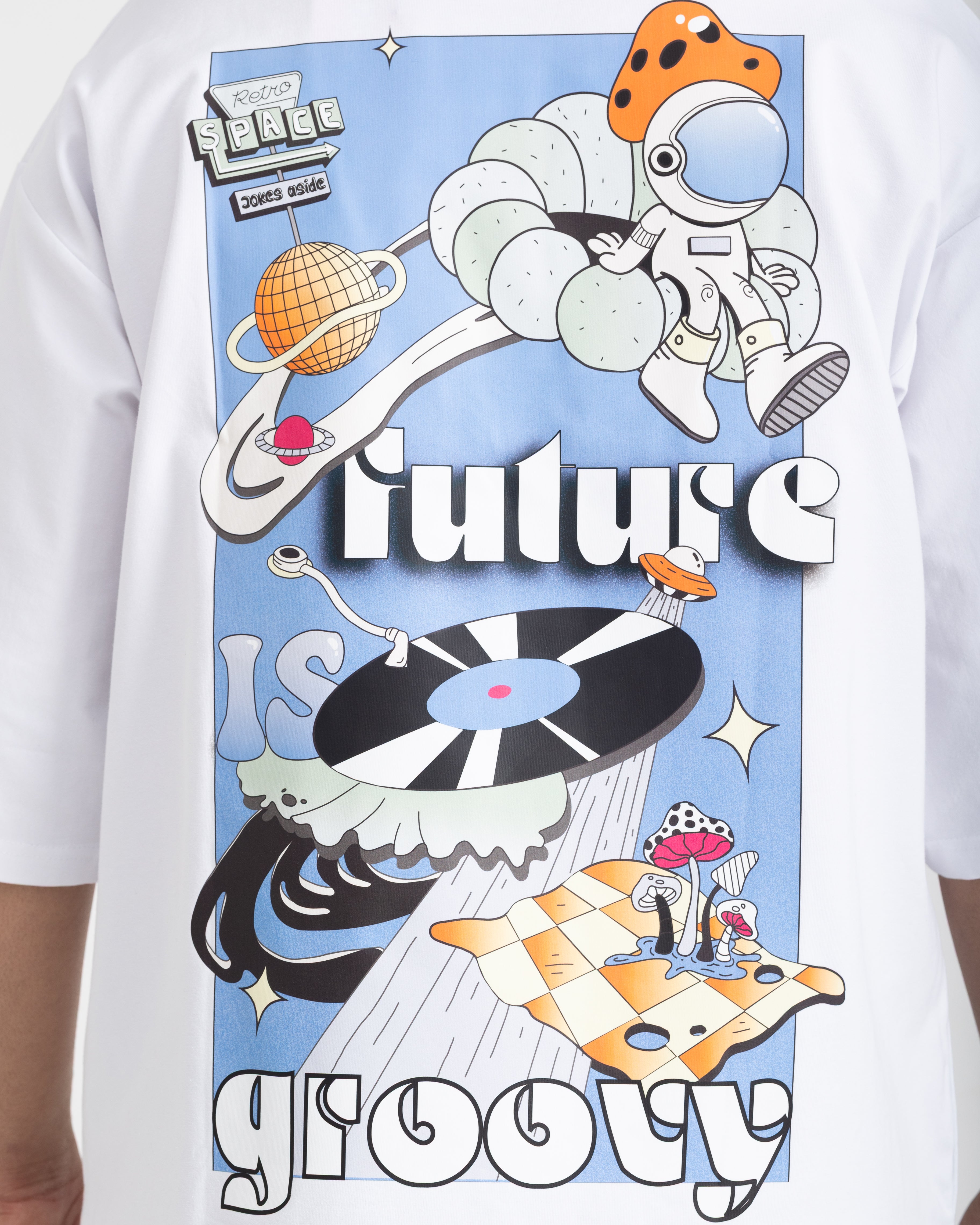 Cosmic Groove T-shirt (White)