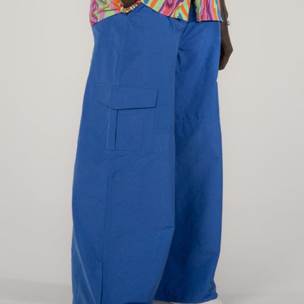 Baggy Cargo Pants in Blue