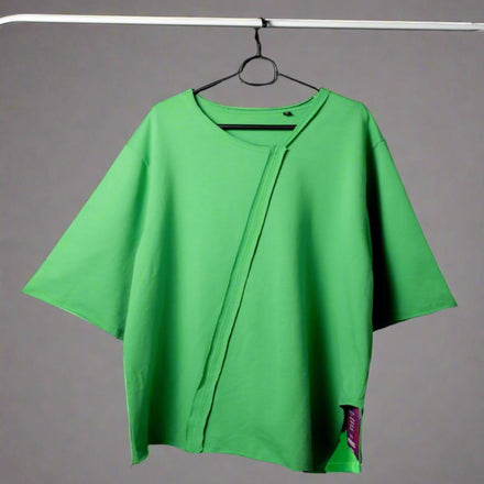 Asymmetrical Tee in Green